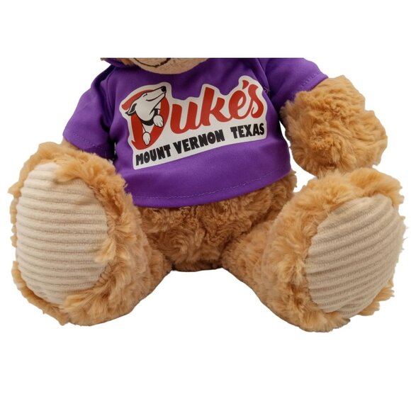 Hooded Teddy Bear Plushology Duke's Mount Vernon Texas Stuffed Animal 12" Plush - Picture 6 of 16